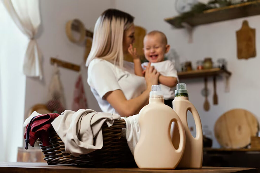 Amaciantes para Roupas de Bebê: Conforto e Segurança para Seu Pequeno 2 mulher de tiro medio segurando uma crianca feliz 23 2148883418
