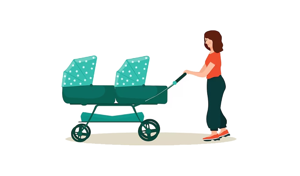 Carrinho para Gêmeos: Como Escolher o Melhor em 2025 4 uma mulher com um carrinho para gemeos andar com criancas um meio para transportar bebes 519070 330