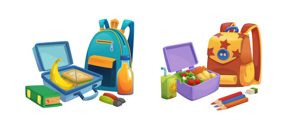 mochila infantil com lancheira