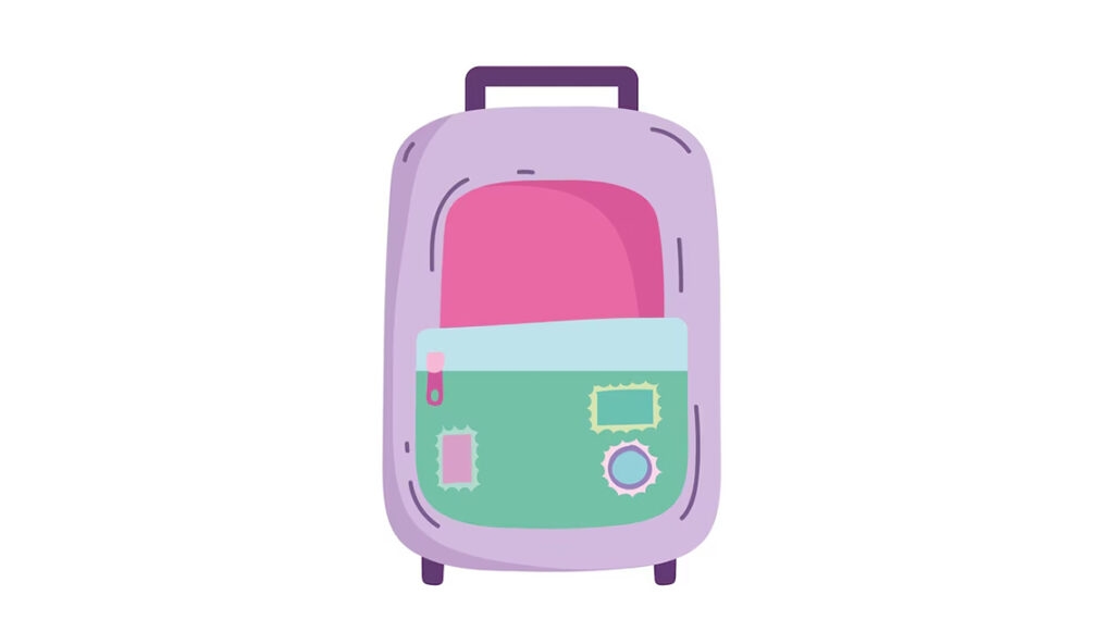 Mochilas de Rodinha Infantil: Volta às Aulas com Diversão e Praticidade 1 icone de bolsa de viagem design isolado 24640 134570